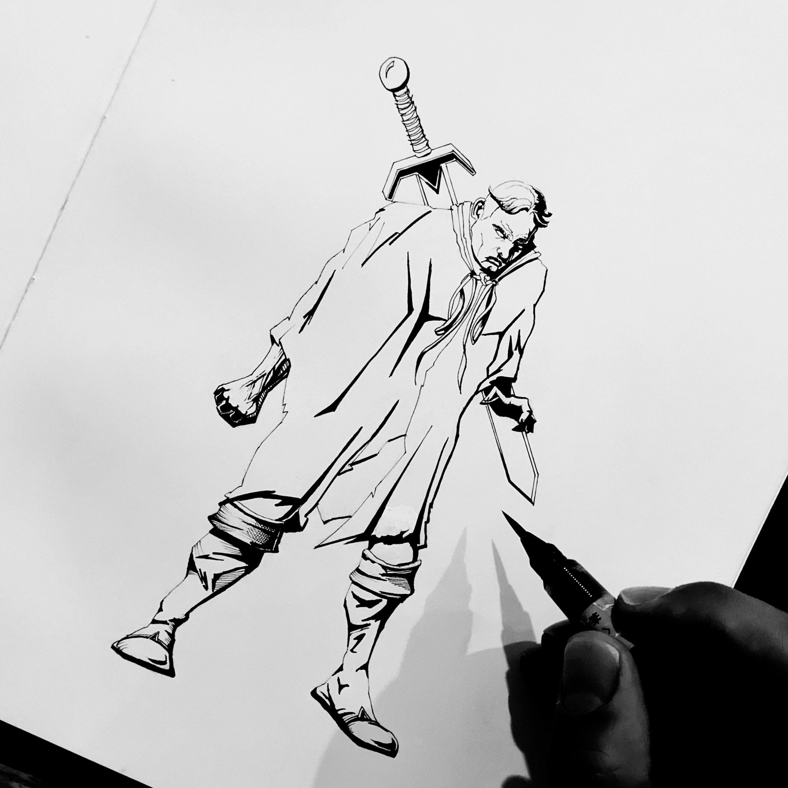 Warrior ink sketch Warrior ink sketch