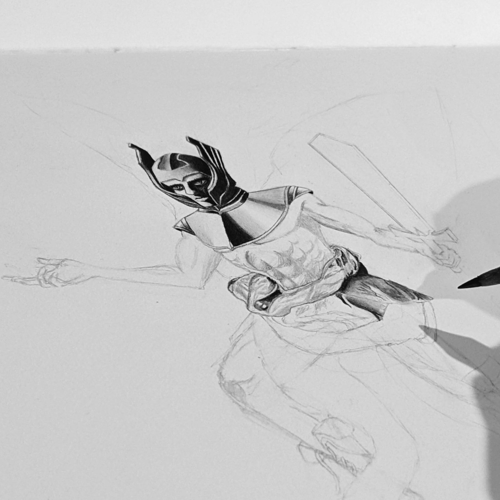 Phanuel WIP 1 Drawing progress